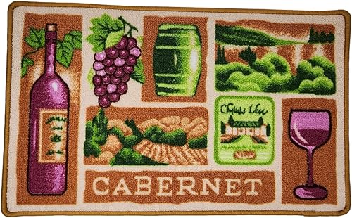 BH Home Linen Tapete de cocina para suelo de 18 x 30 pulgadas tapete de cocina antideslizante en el reverso antideslizante juego de 2 piezas