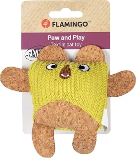 Flamingo giochi per gatti – Lemmo – Gufo – verde – con look in sughero – con catnip –...