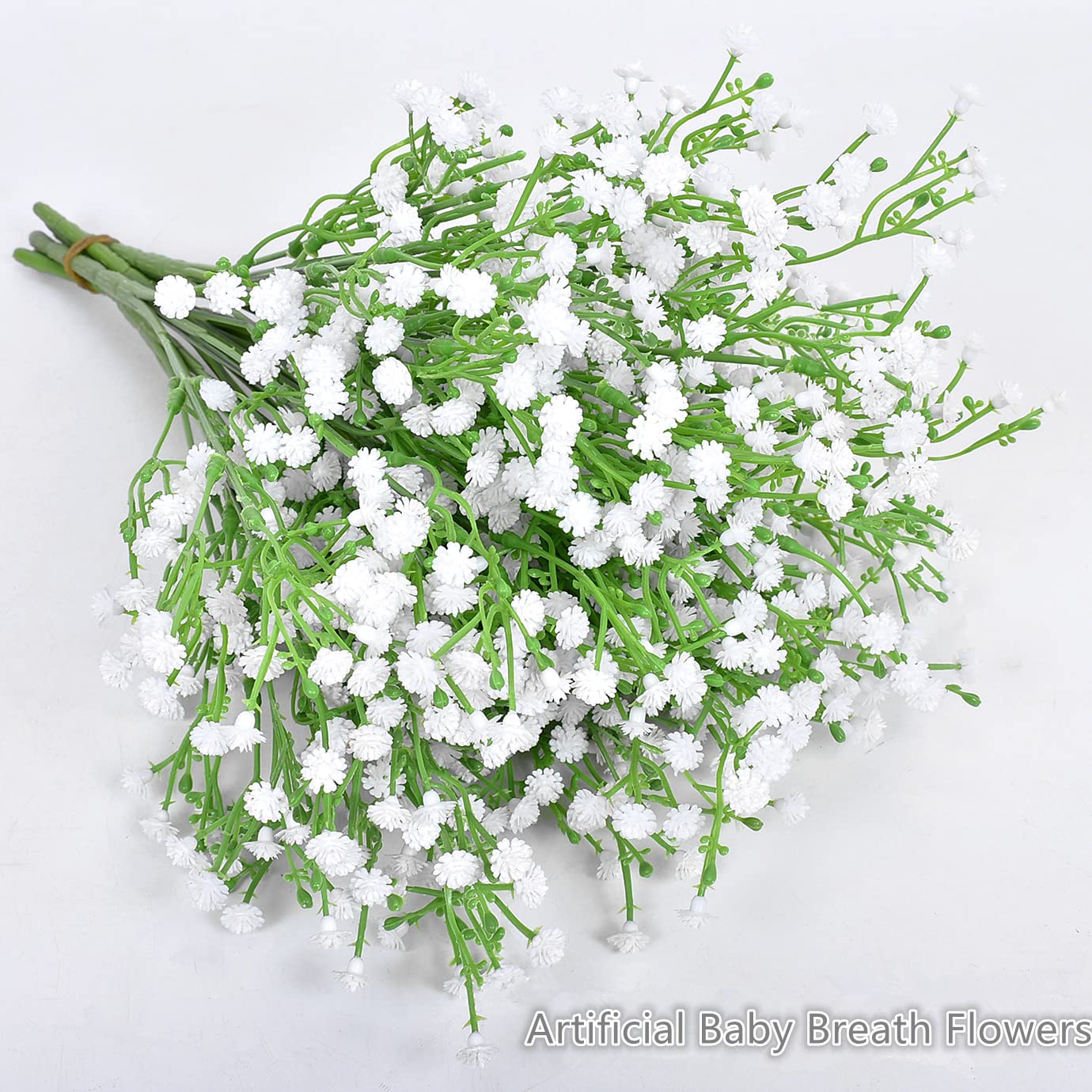 Fiori artificiali bianchi, Gypsophila finta in plastica, per interni ed esterni, coroncina per ragazze, bouquet da sposa, casa, giardino, festa, ghirlanda fai da te, disposizione dei tavoli, ghirland