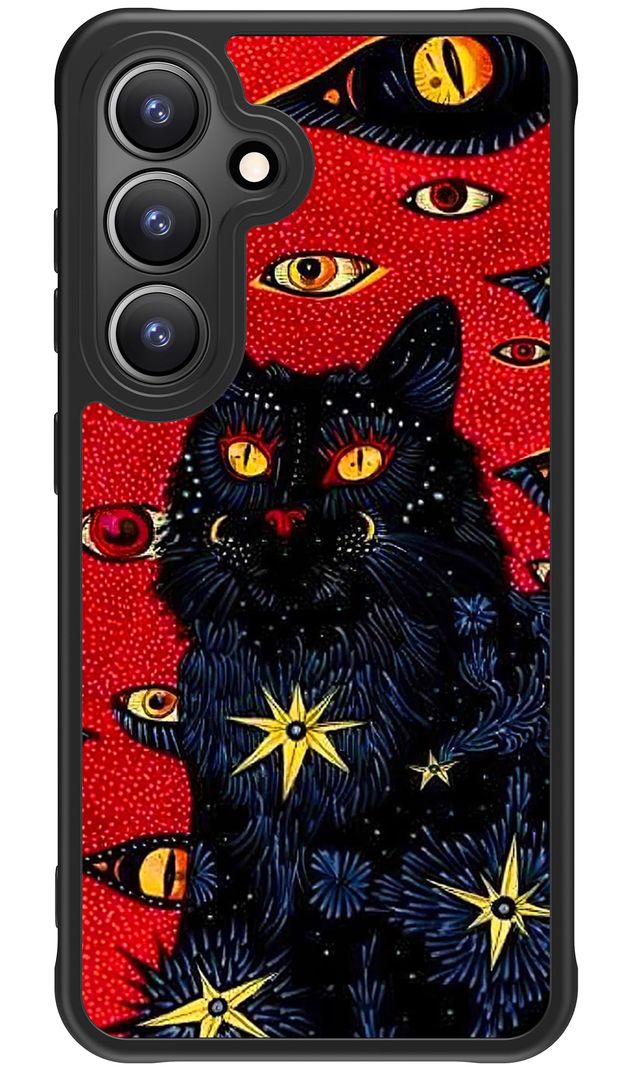 FUNMIKO Case for Samsung Galaxy S25 - Wireless Charging & Military-Grade Protection - Wildflower Design for Women Girls, Non-Slip Matte Cover