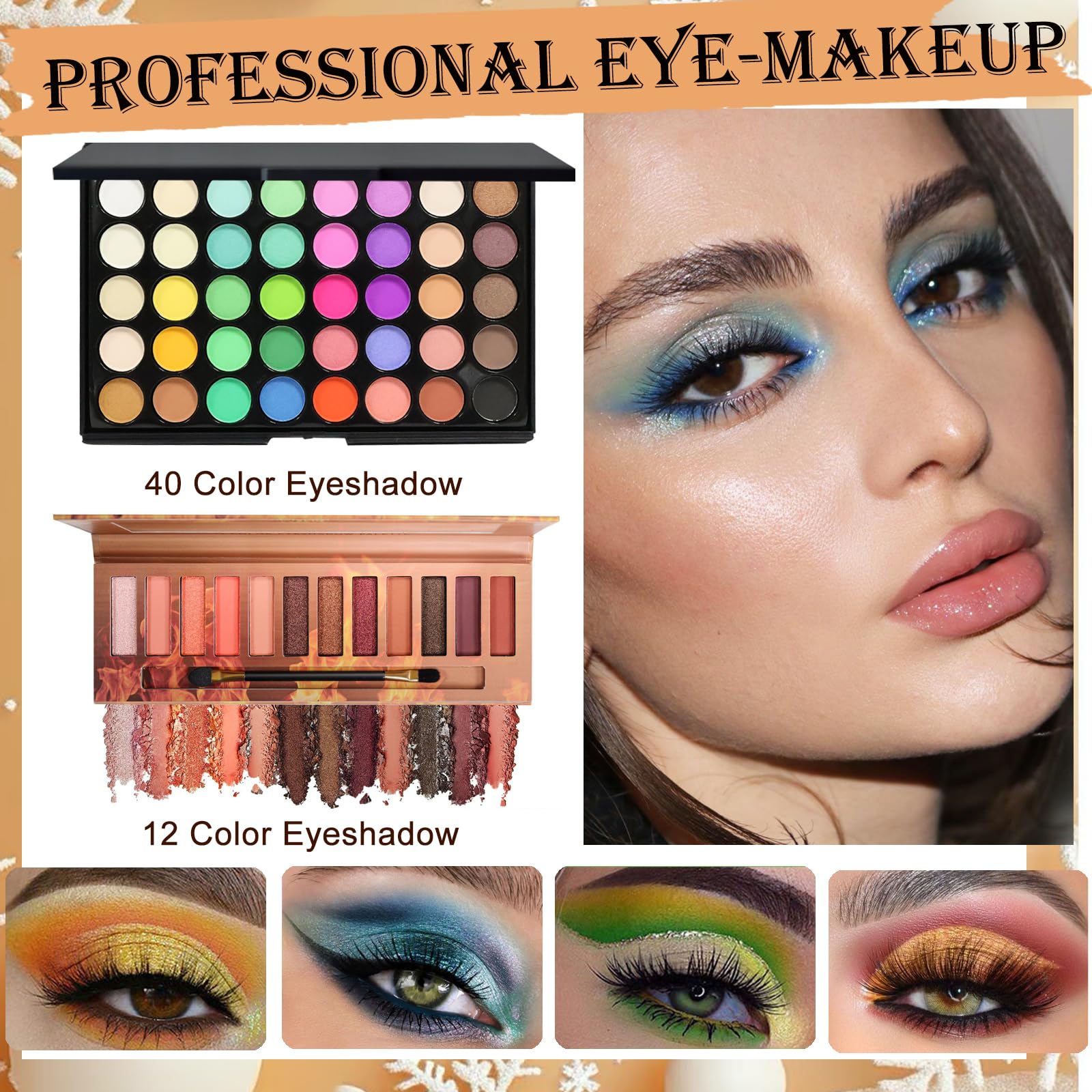Kit de maquillage pour adolescentes & femmes, kit de maquillage de voyage, ensemble de maquillage portable pour débutants et professionnels, ensemble cosmétique comprenant fond de teint-02 Style