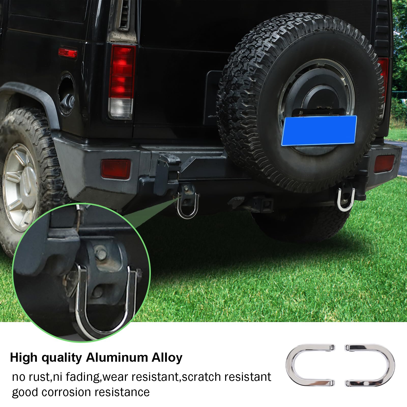 短足ダックス　HUMMER H2リア、フロント　ビレット牽引フックセット Amazon.co.jp: PIUGILH リア牽引牽引フック交換用 Hummer H2 2003-2009