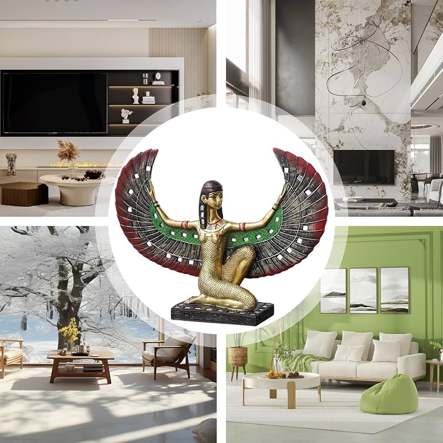 Amazon.co.jp: エジプトのファラオ像、樹脂エジプト神の像, エジプトの