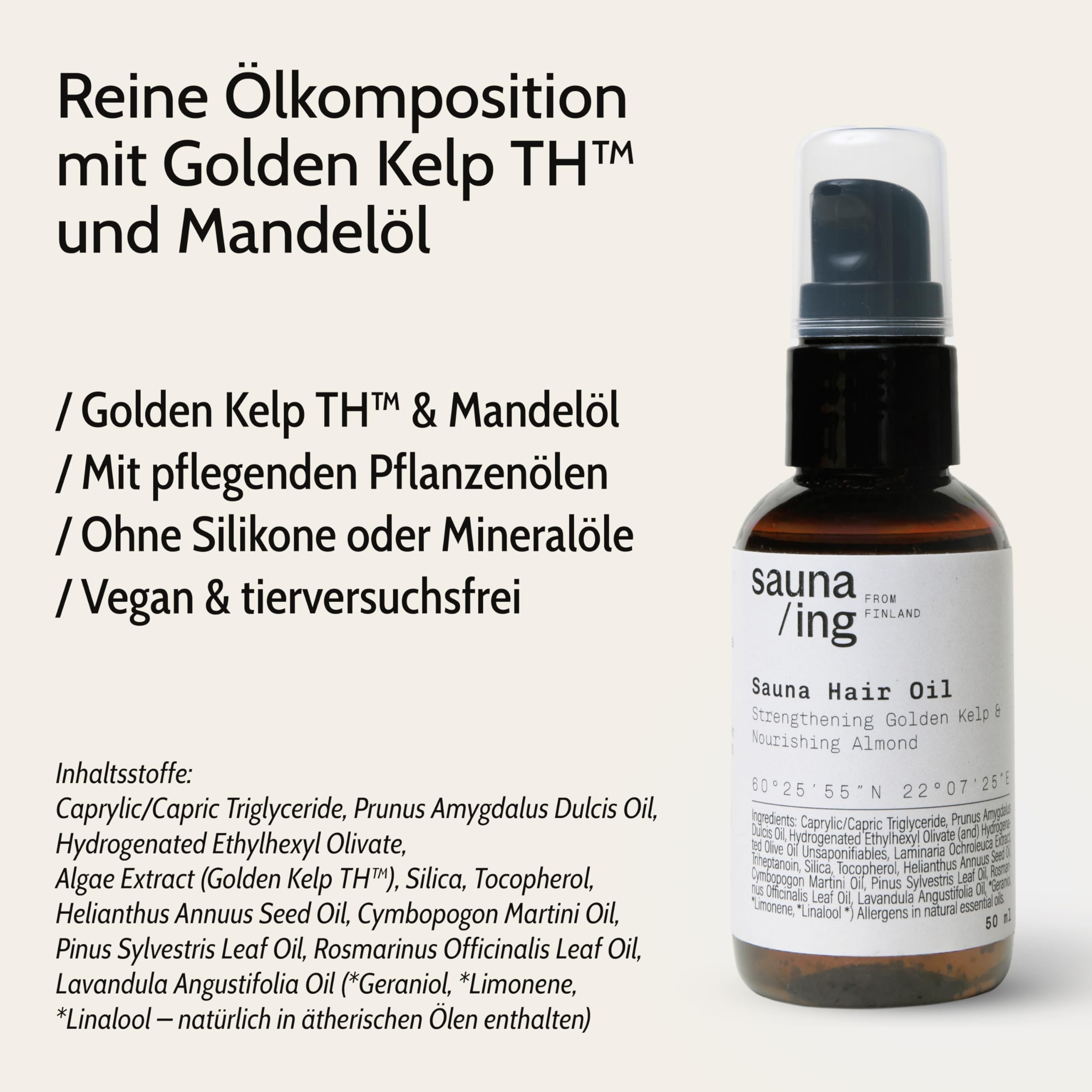 Sauna Pflege Set – Haaröl & Sauna Gesichtsspray Bundle – Sauna Beauty Set mit Sauna Haaröl & Serum Mist – Feuchtigkeit, Schutz & Regeneration – Veganes Sauna Geschenkset