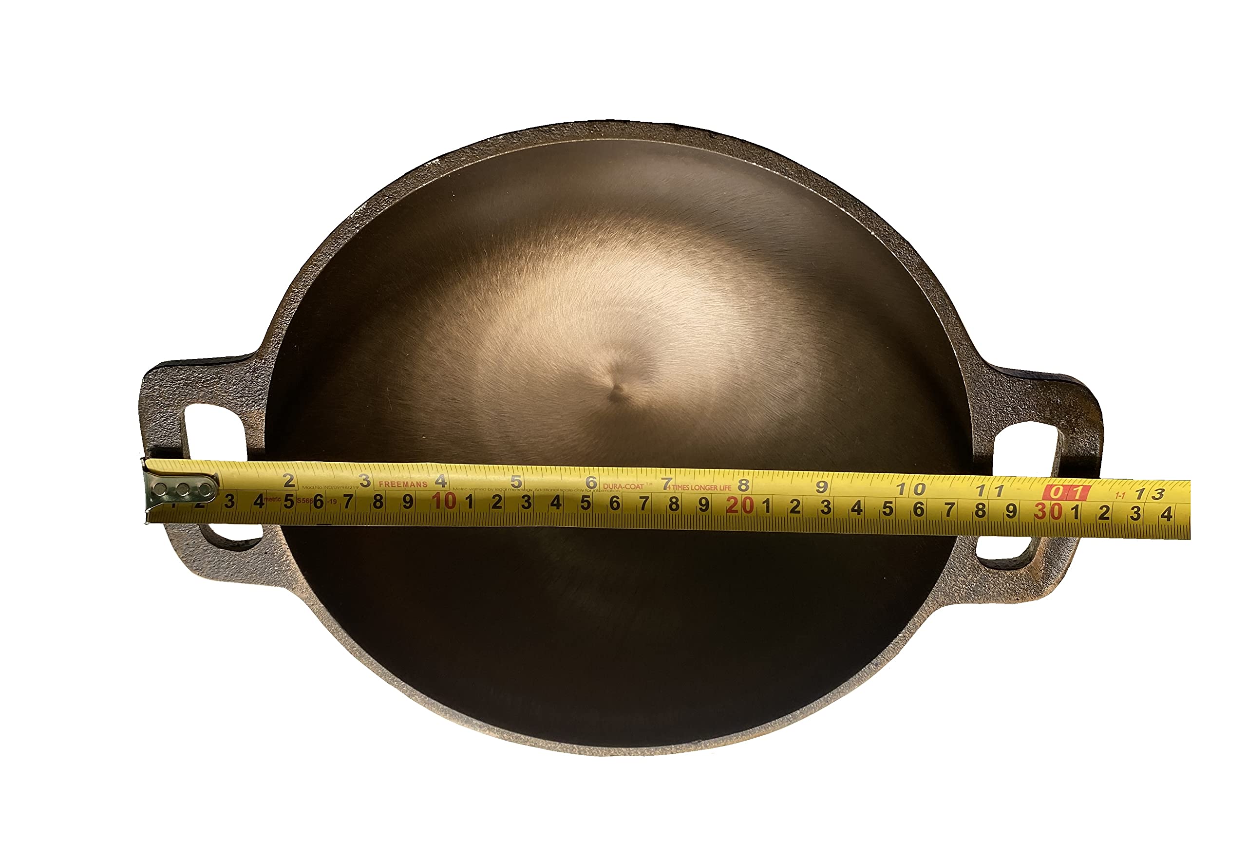 SAIFPRO Heavy Duty Pure Cast Iron Cooking Kadhai (9.7 inch) 4