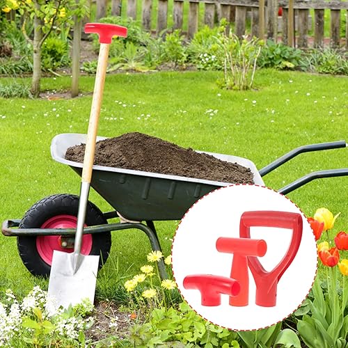 Miniatura 8 de TEHAUX Reemplazo del mango de pala de plástico 3 piezas de pala D mango de agarre bueno para proteger la mano accesorios de jardín para pala de