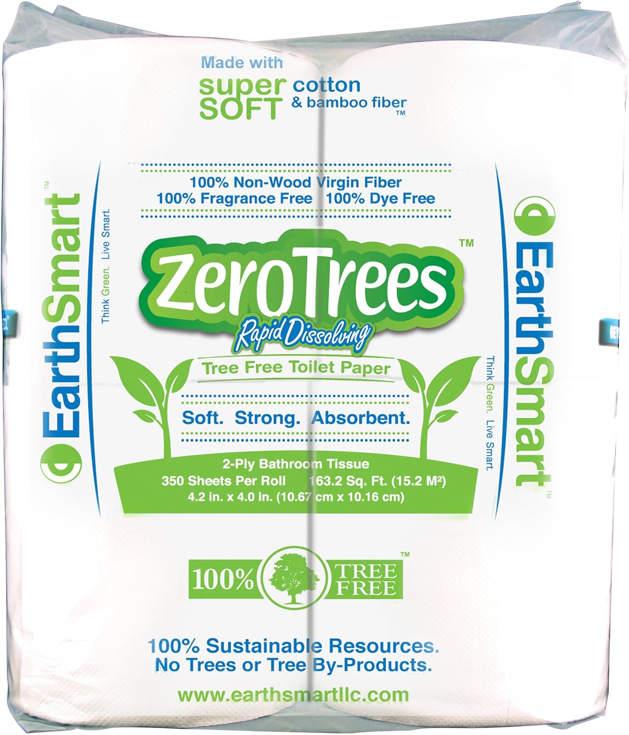 Earthsmart Zero Trees Recreational Compostable Toilet Paper (4Pack) Camping