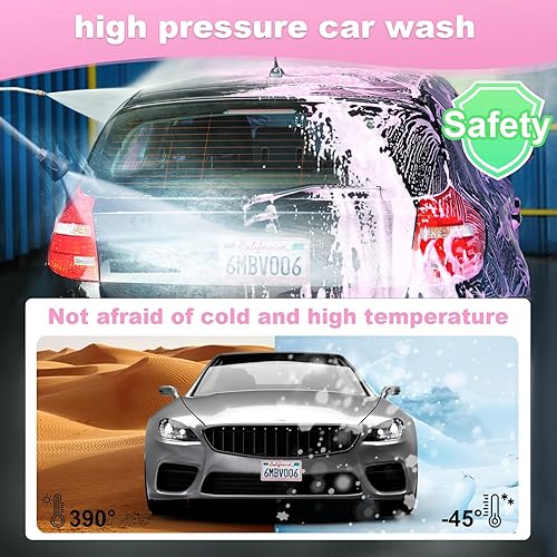 Vista 54 de Paquete de 2 marcos de matrícula brillantes para mujer, accesorios de automóvil con diamantes de imitación brillantes con tapas de cristal con Blanco