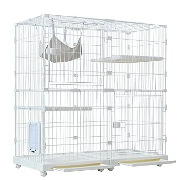 MOTASAN キャットケージ 2段 c2-2 (ピンク) MOTASAN キャット