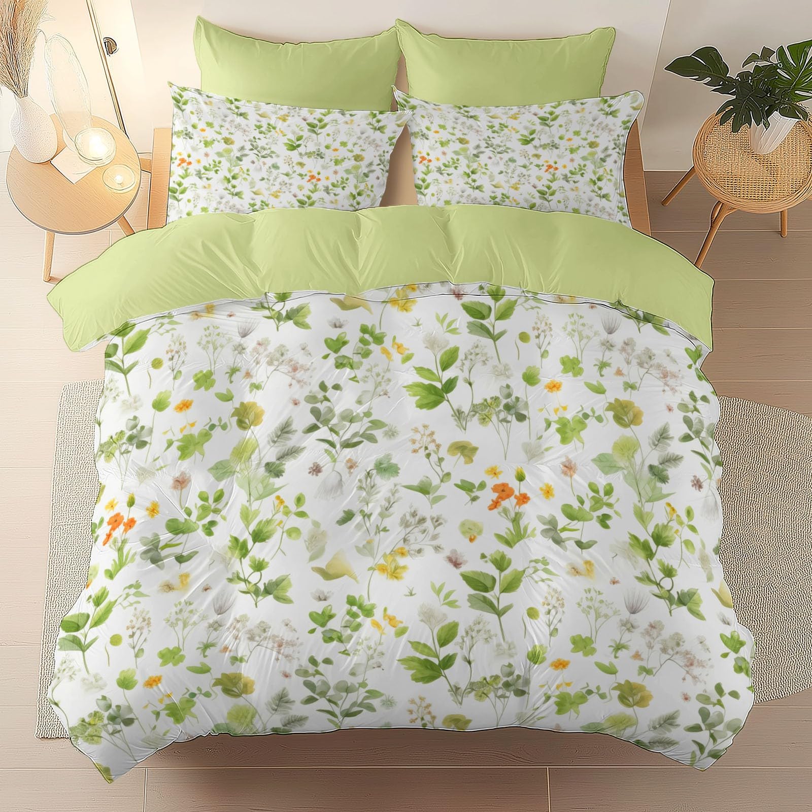 Housse de couette microfibre 240x260 cm anti-rides contre la chaleur nocturne