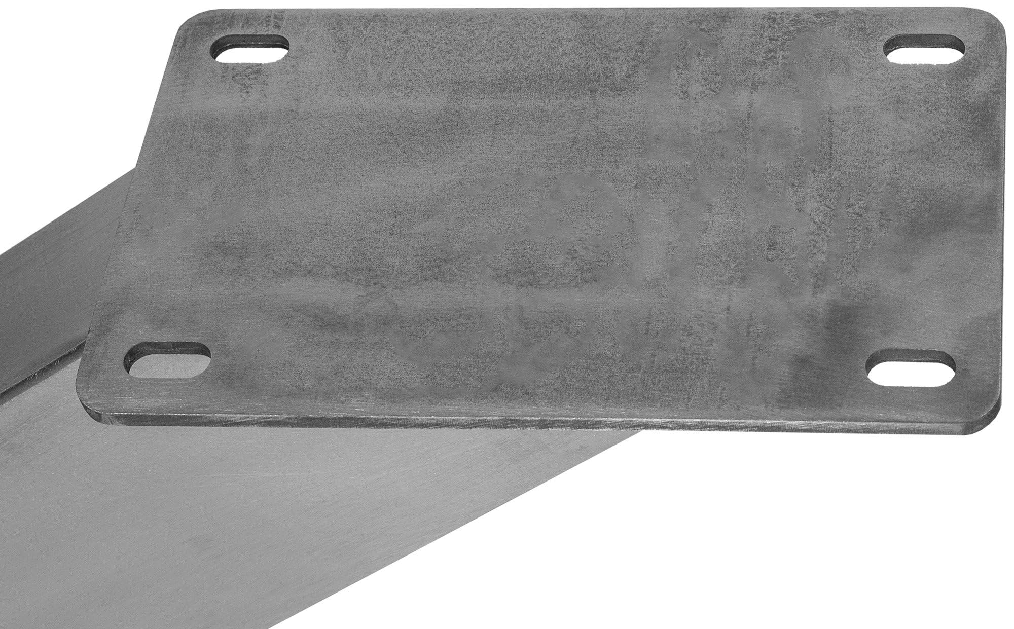 CLP Pieds de Table Duncan I Piètement de Table pour projets DIY I Patins de Table en Acier Inoxydable en Forme d'étoile I Profilés carrés, Couleur:Acier affiné, Taille:85x85x71 cm