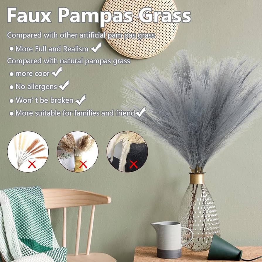 値下げ中‼️パンパスグラス　３０本 Amazon.co.jp: MAKHOT パープル パンパスグラス 装飾 トール