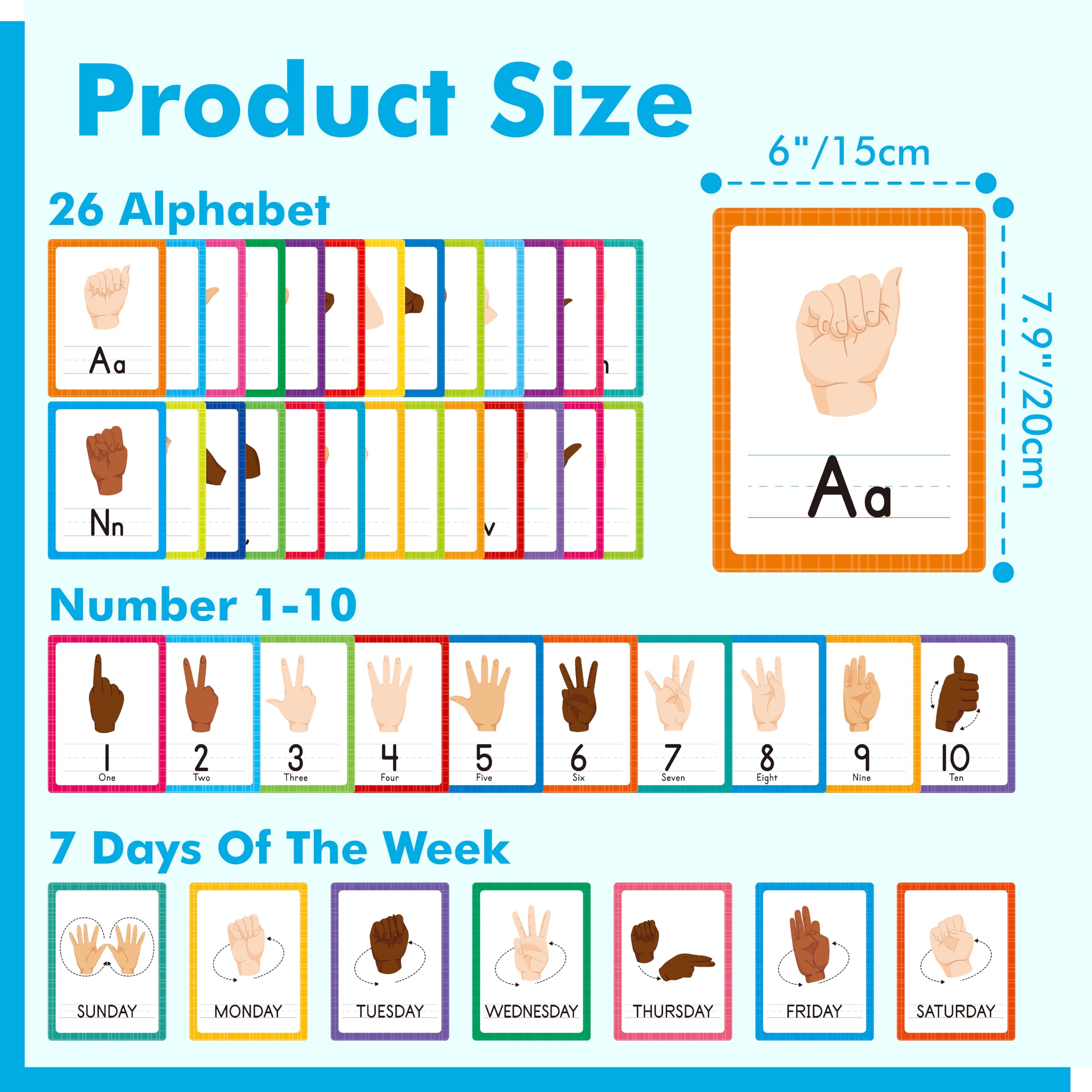 Snapklik.com : ASL Alphabet Line Bulletin Board Set, 43pcs Letters ...