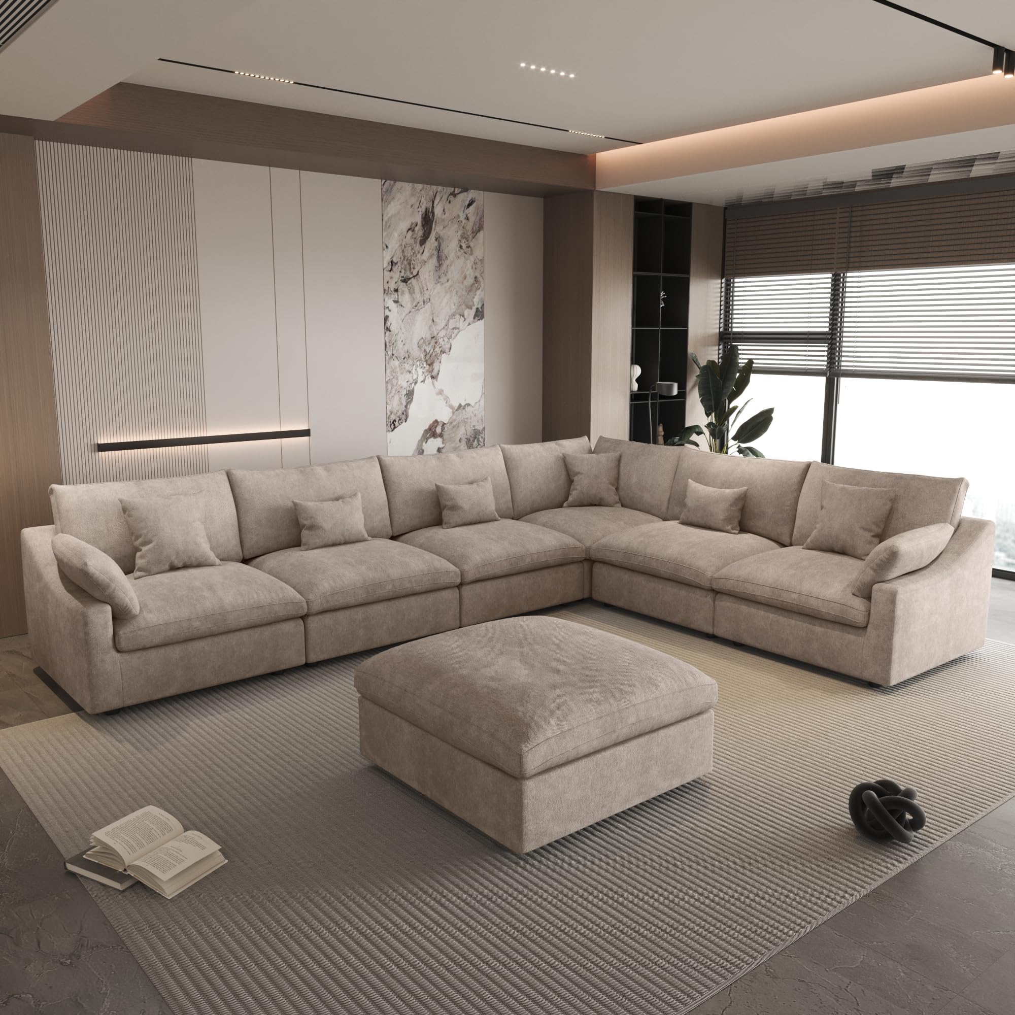 WJShome Cloud Couch in Khaki