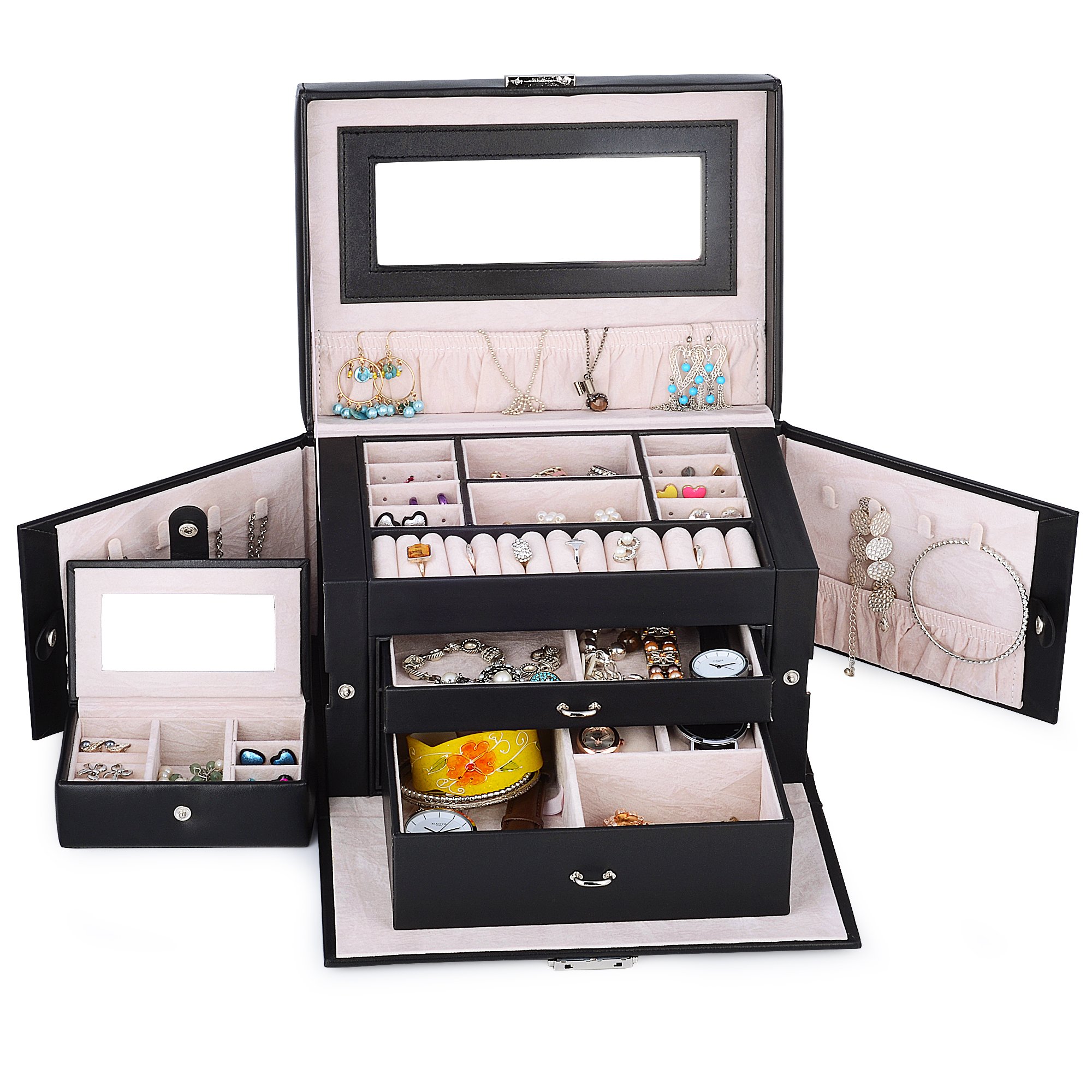 Buy Kendal Large Leather Jewelry Box / Case / Storage / Organizer With