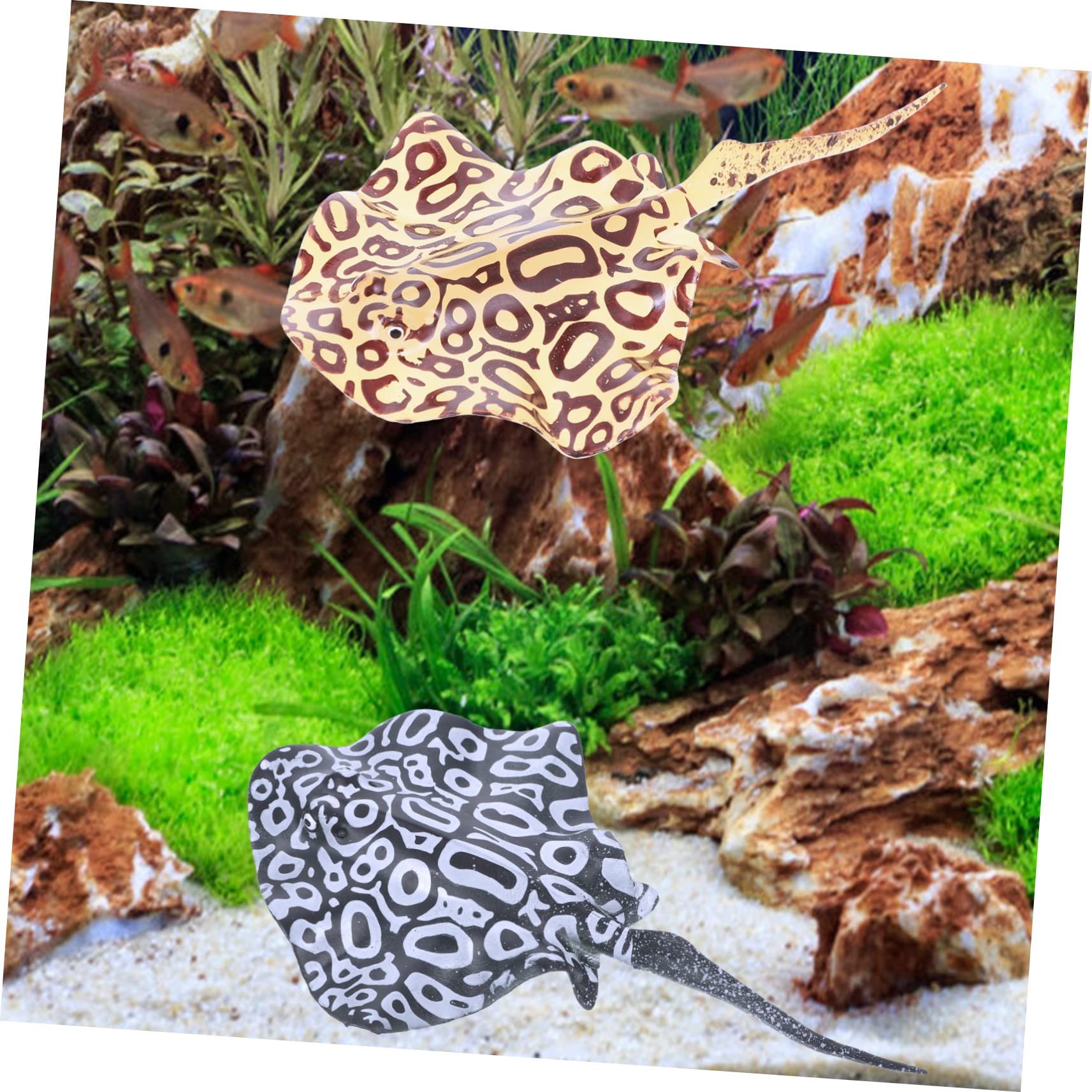 ifundom 10stücke Silicone Fish Figurine Aquarium Deko Lebensechte Fake Fische Für Fischtank Und Aquarien Gelb Und Schwarz Langlebig Und Naturgetreu