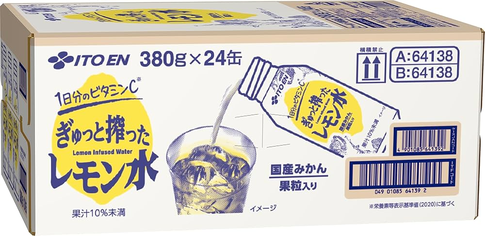 Amazon.co.jp: 伊藤園 ぎゅっと搾ったレモン水 380g×24本 ボトル