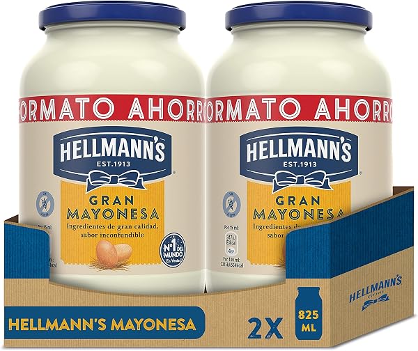 Hellmann's - Mayonesa en Bote Dispensador Gran con Huevos 100% de Corral, 250 ml (Pack de 1) - 5
