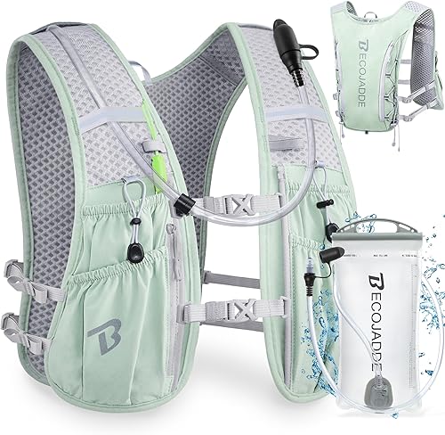 Miniatura 21 de Chaleco de Hidratación Mochila para Correr para Hombres Mujeres, Mochila de Hidratación Ligera de 5L para Correr, Chaleco de Hidratación para
