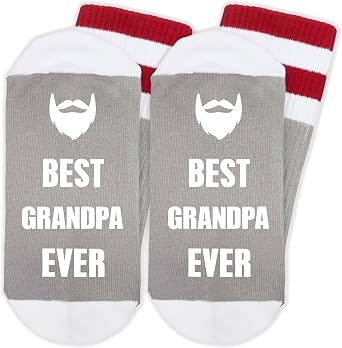Funny Socks for Grandpa, Novelty Socks Gifts for Birthday, Christmas, Fathers Day, etc.