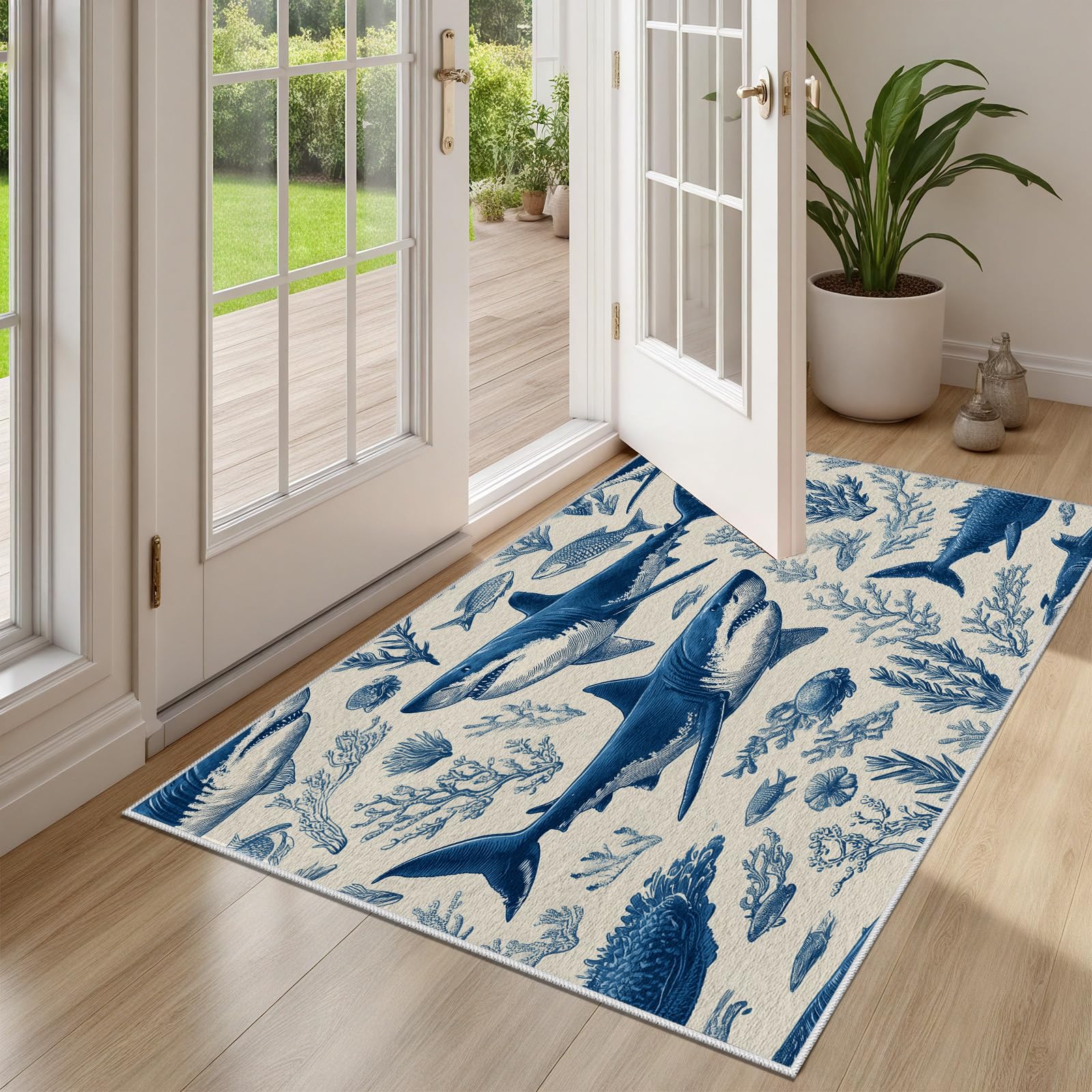Tapis requin antidérapant et lavable : la solution propreté pour salle de jeux