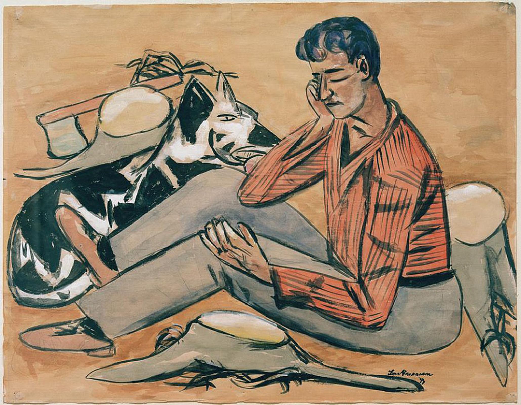 Tableaux Graffiti Art Mural Max Beckmann Poster Impression 60x90cm - 5