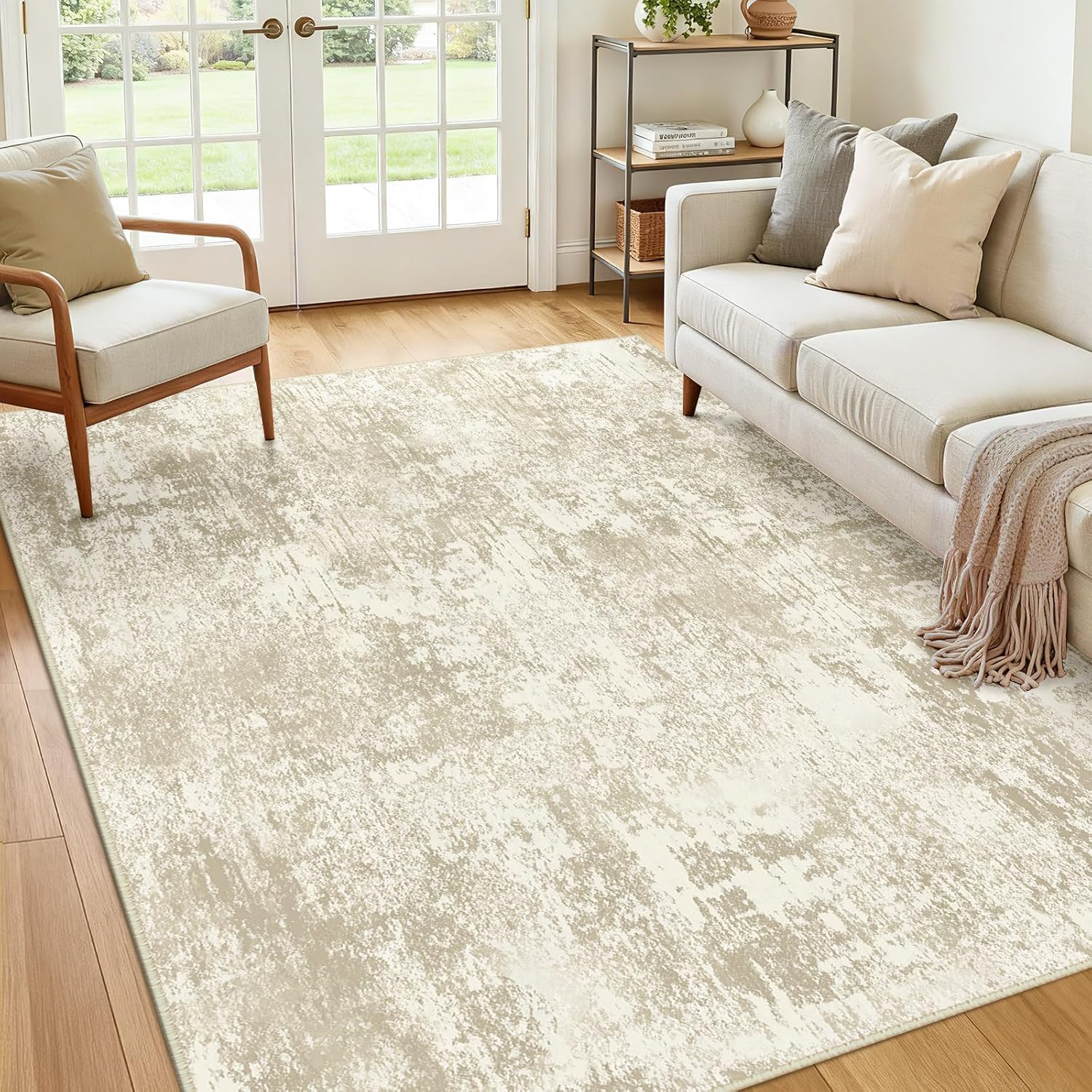 Tapis de Cuisine Antidérapant 110x190cm Parfait sous la Table Modern