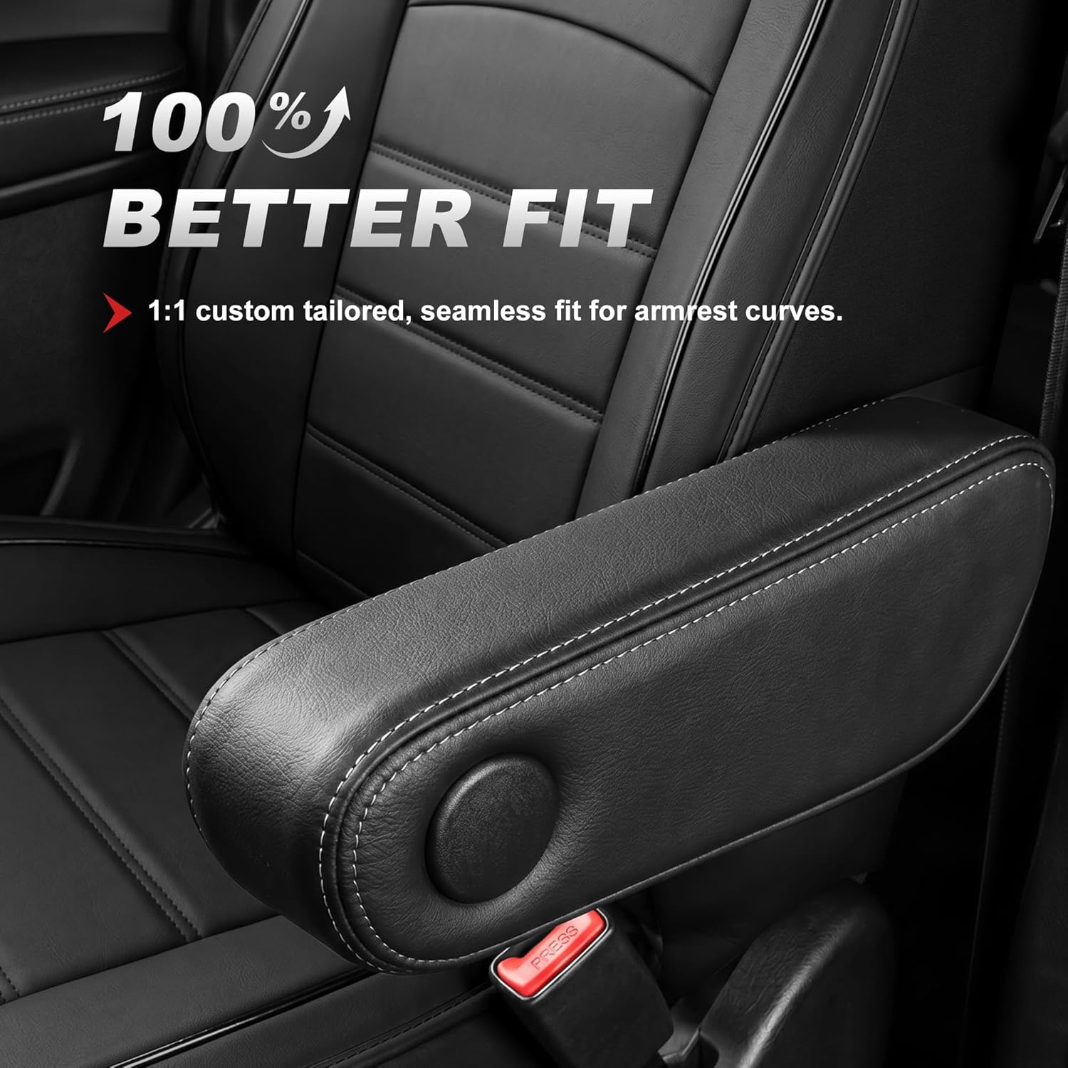 2 Front Car Seat Covers Fit for Fit for Honda Odyssey 2011-2025 2026: Waterproof Faux Leather Seat Covers Automotive Breathable Seat Cushion Protector Airbag Compatible (2PCS Front, Black)