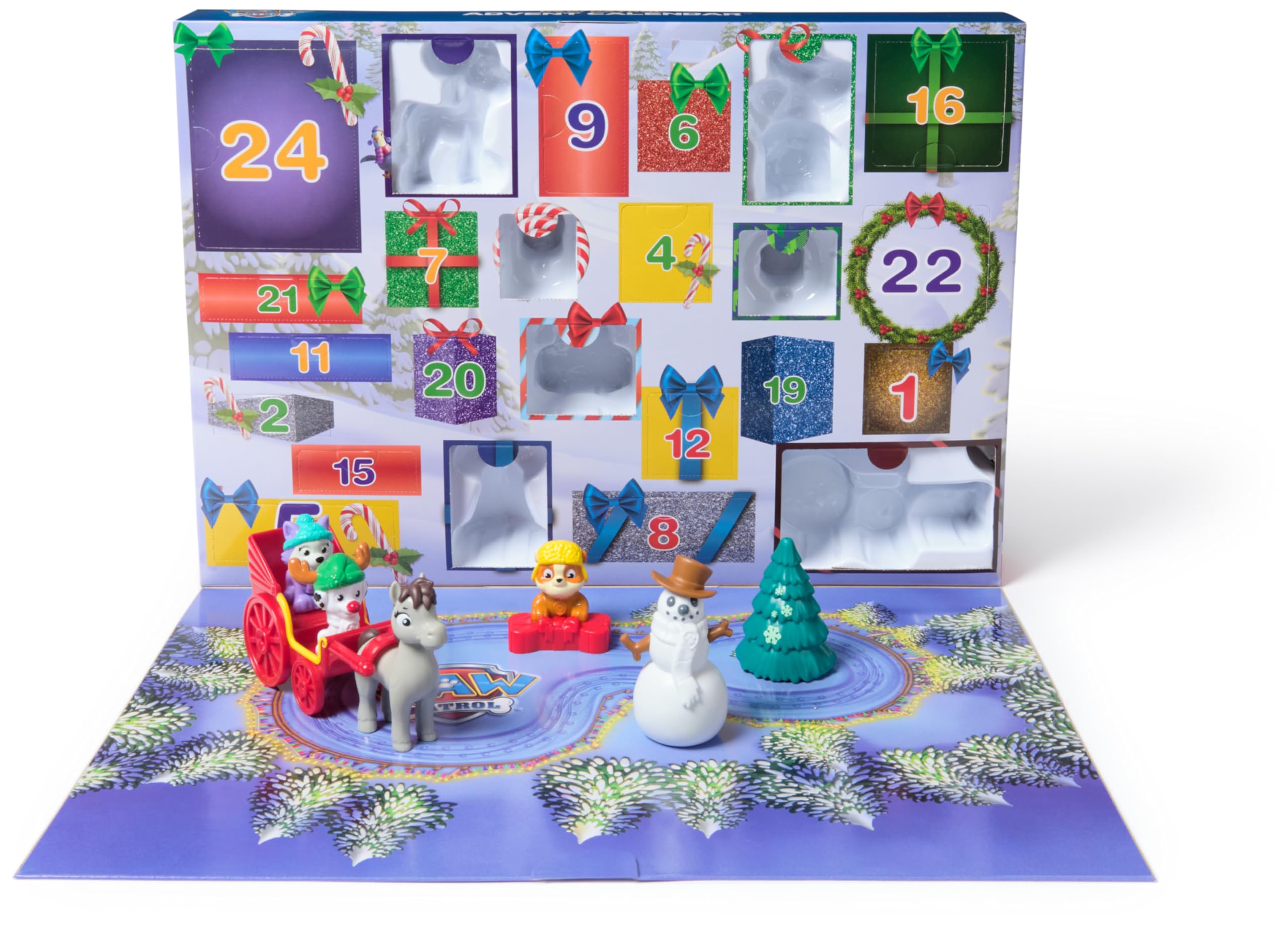 Paw Patrol Patrulla Canina - Calendario DE ADVIENTO 2024 Figuras, Accesorios Y Juguetes - Juegos Infantiles - 6070226 - Juguetes Niños 3 años +
