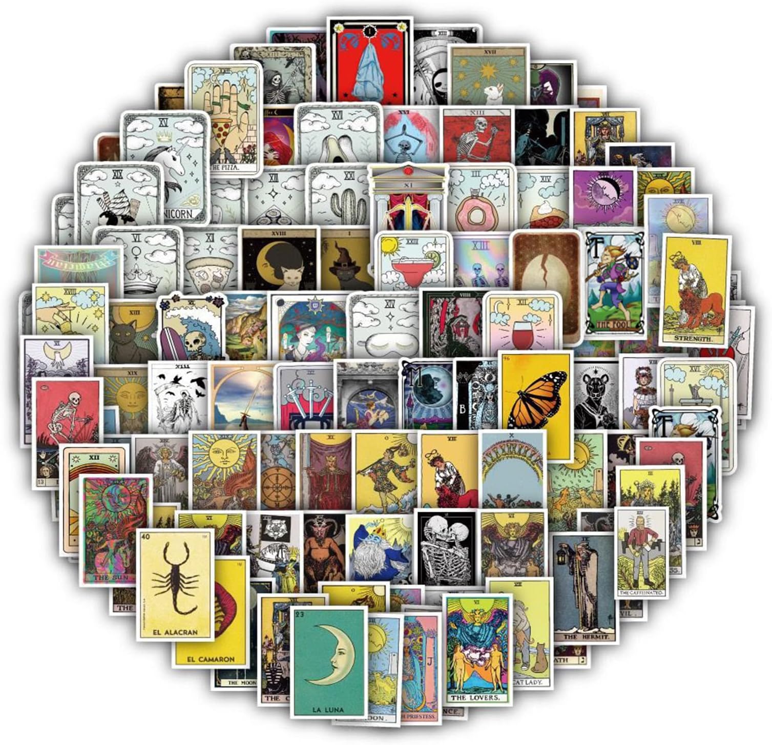 Amazon.com: Armadillo Amore Medium Lenormand Oracle Card Stickers - 360 ...