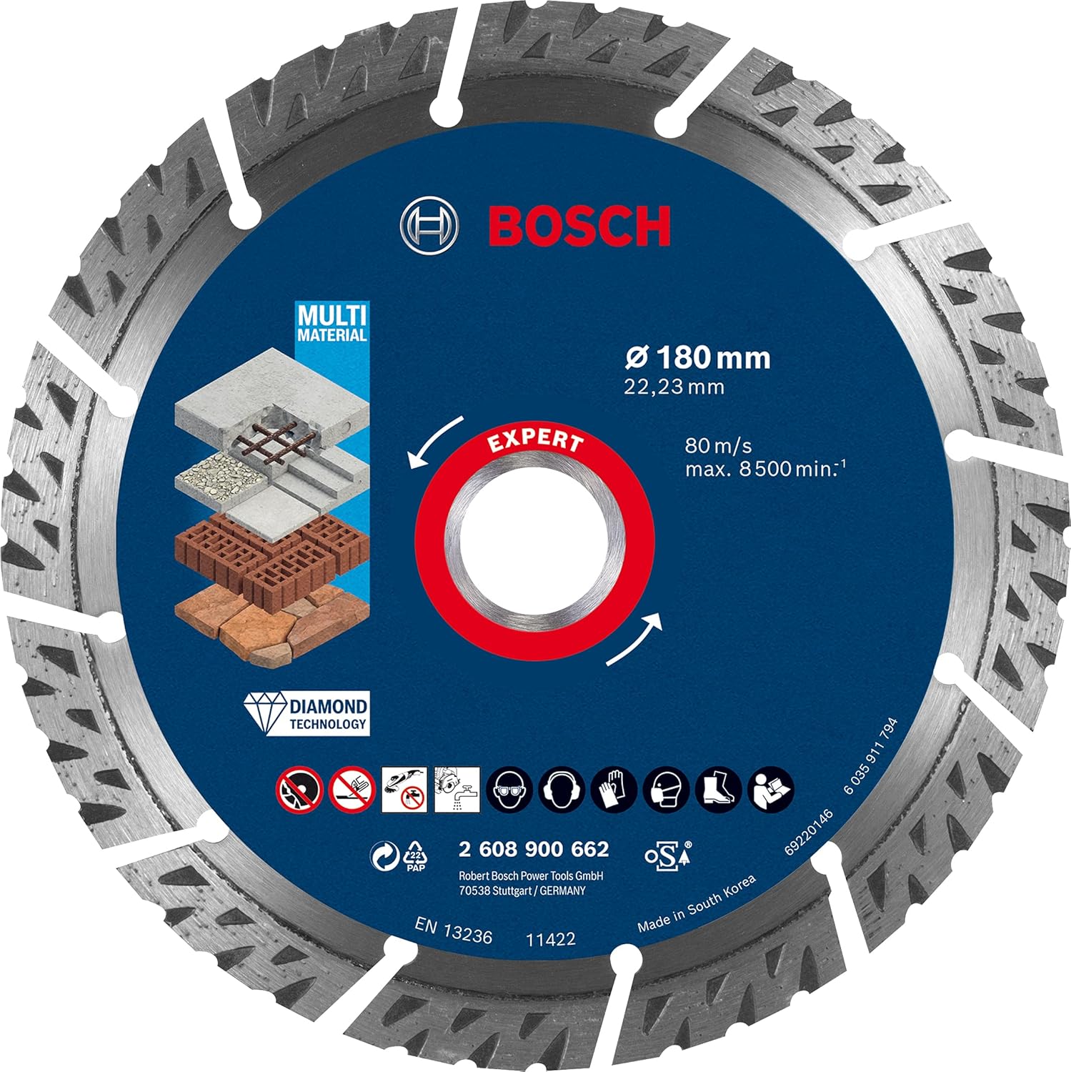 Bosch Professional 1x Expert MultiMaterial Diamanttrennscheiben (für ...