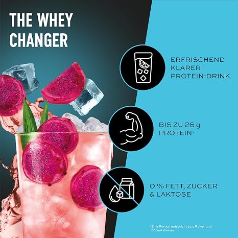 ESN ISOCLEAR Whey Isolate Proteinpulver Cactus Fruit 908 g Proteinlimo mit fruchtig leckerem Geschmack - made in Germany