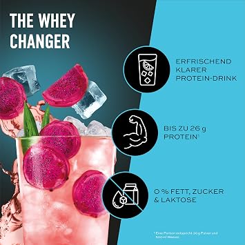 ESN ISOCLEAR Whey Isolate Proteinpulver Cactus Fruit 908 g Proteinlimo mit fruchtig leckerem Geschmack - made in Germany
