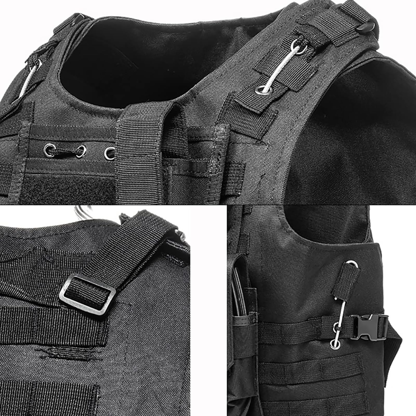 Chaleco Multifuncional Respirable Desmontaje Rápido Equipo de Entrenamiento Chaleco Protector