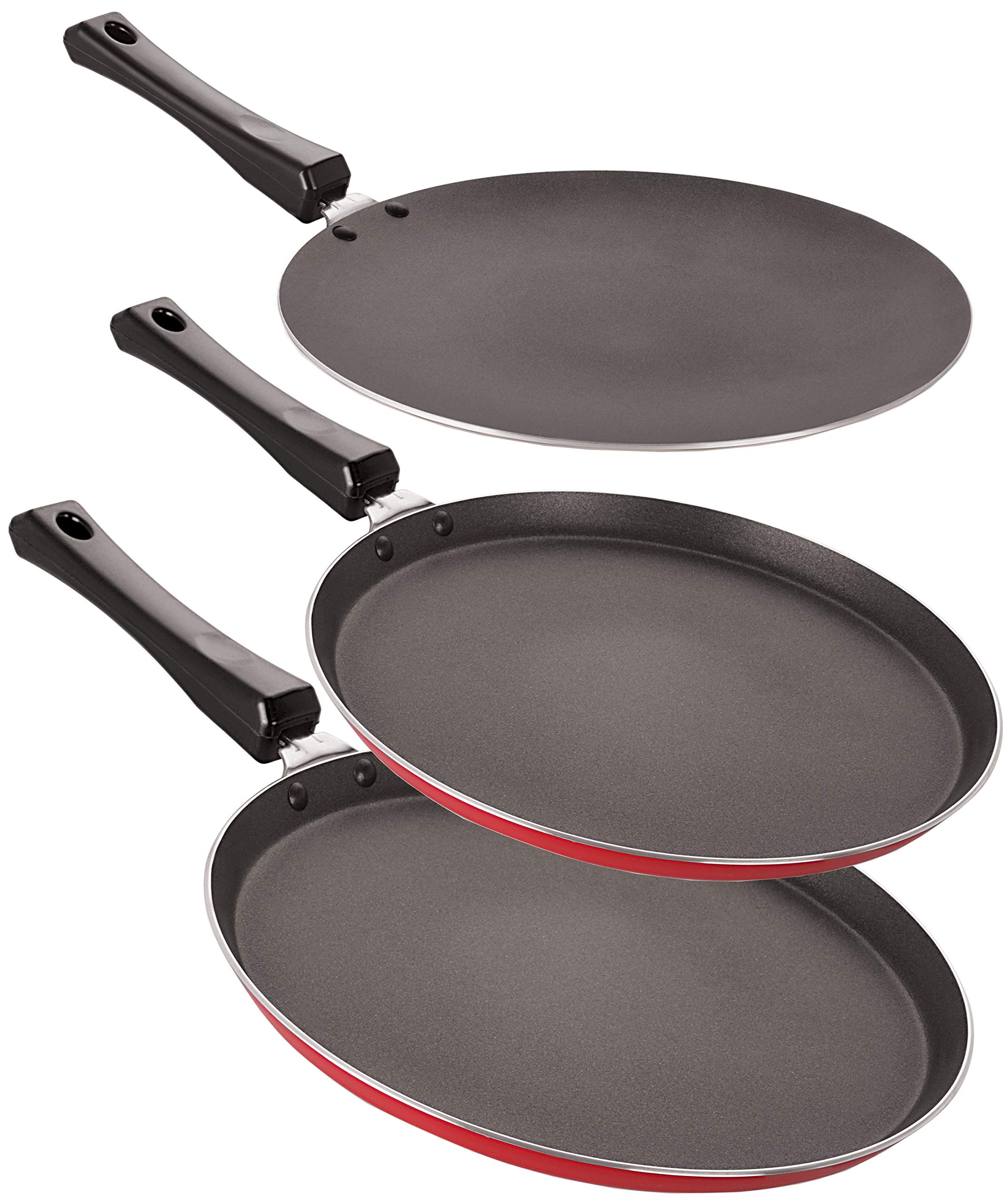 Nirlon Nonstick Aluminium Rust Free 3 Piece Non-Induction Cookware Item