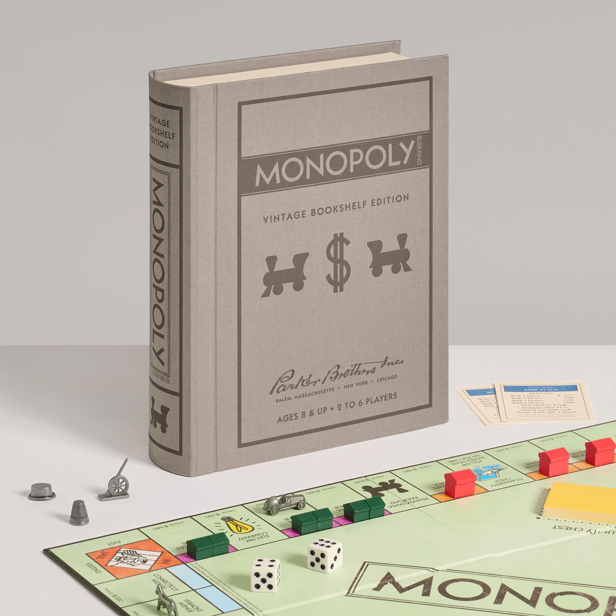 Amazon.co.jp: Monopoly Linen Book Vintage Edition Board Game
