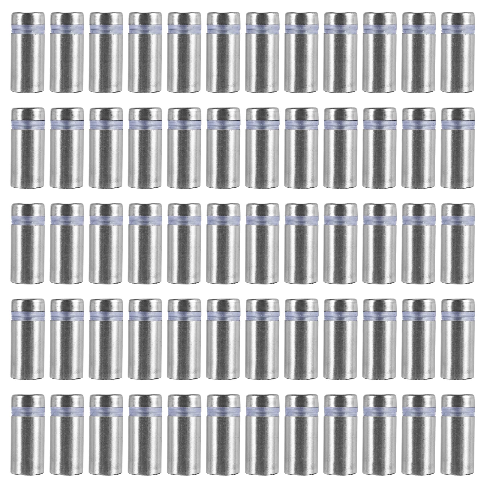 Littimoon 60Pcs Sign Standoff Screws Advertising Screws Stainless Steel Wall Standoff Mounts Glass Acrylic Nail for Glass Artwork