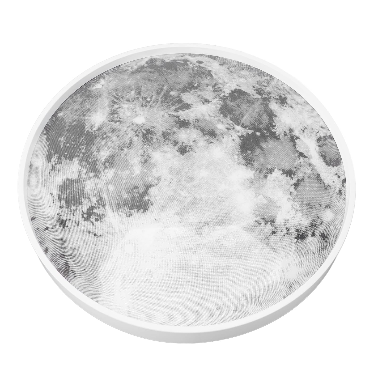 aqxreight Luce del Soffitto a LED F Monte con Controllo Telecomandata Controllo STEPL Dimmeble Moon Affermazione Luce per le Camere da Letto Sogni 18.9 In Luna Bianca Monta Che Serve