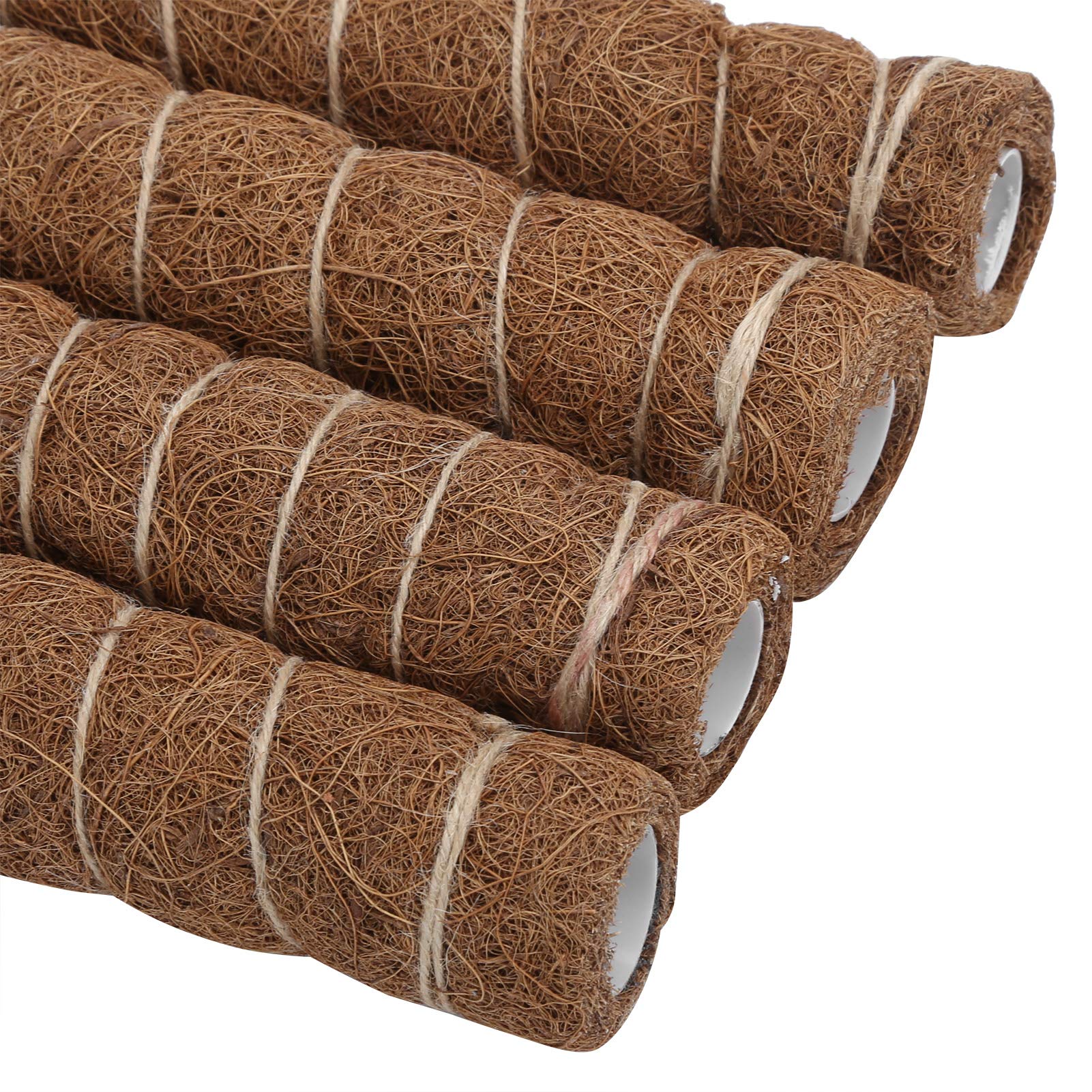 Lot de 4 poteaux en Mousse pour Monstera pour Soutenir Les Plantes à Pousser vers Le Haut – 45 cm de Totem en Fibre de Coco Support d'escalade pour Plantes d'intérieur