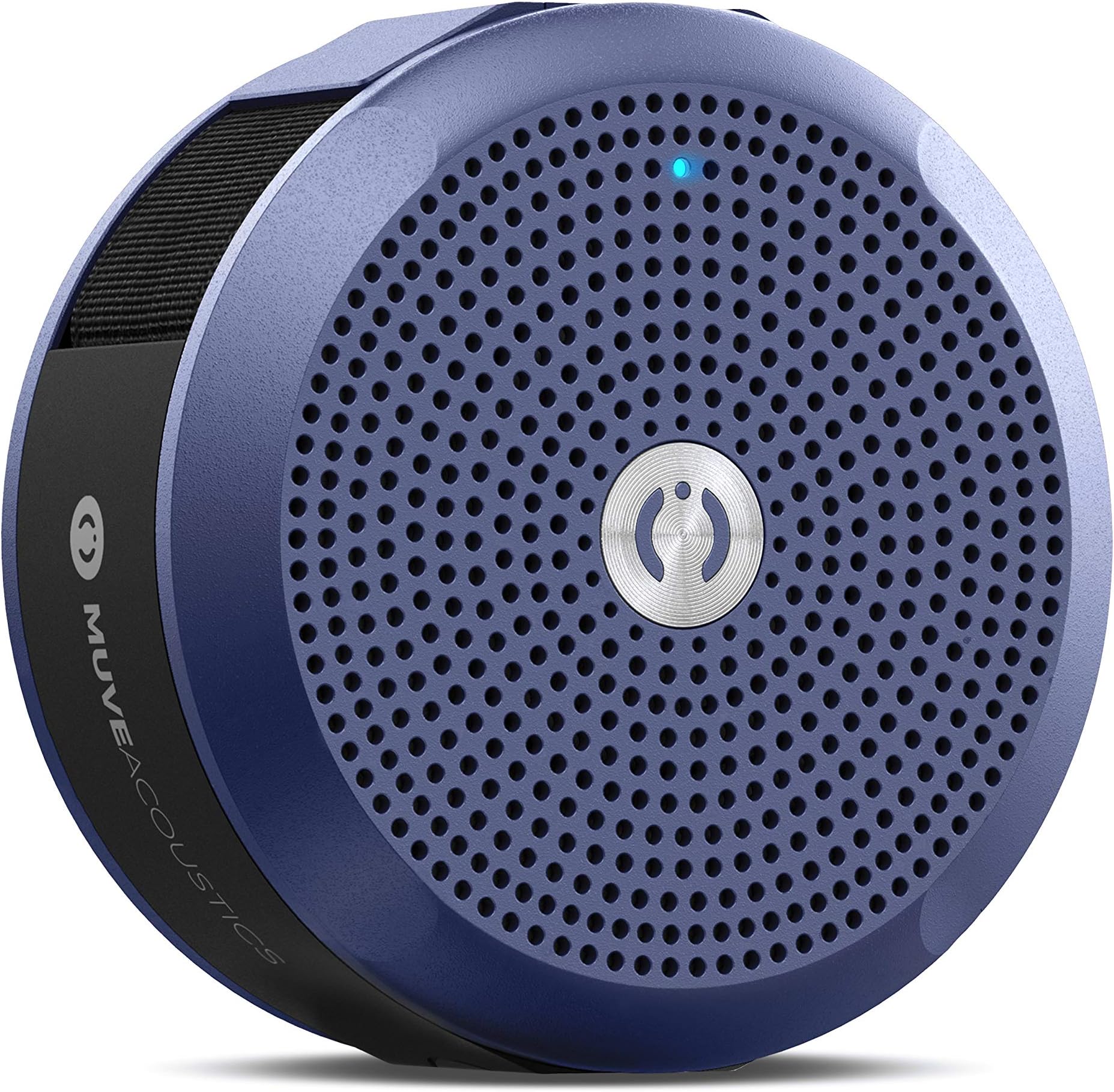 MuveAcoustics A-Star Waterproof Bluetooth Speaker with Mic, Enhanced Bass, and Aux-in (Flagship Blue)