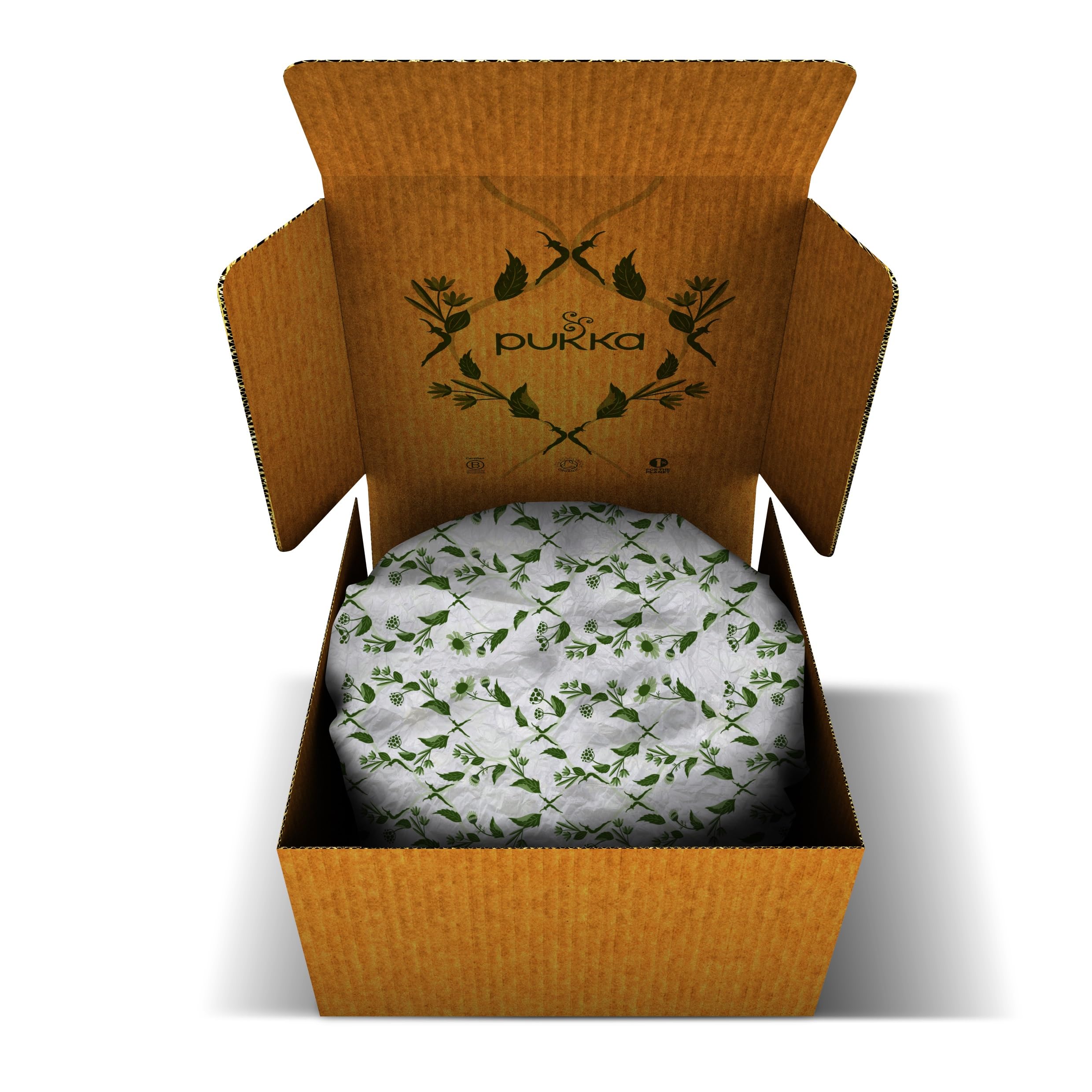 Pukka | Estuche de descubrimiento Prestige regalo | Selección Surtido de 6 tés e infusiones 100% orgánicos | 90 bolsitas de té Matcha, Jengibre, Miel, Menta, Manzanilla | Idea de regalo para mujer y