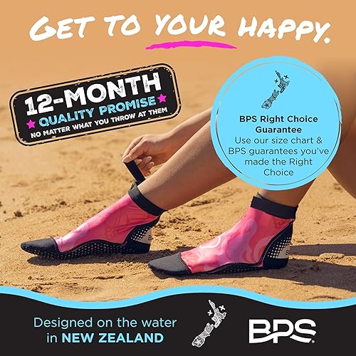 Miniatura 6 de BPS Calcetines de agua suaves y ultra elásticos de Nueva Zelanda 'Second Skin', unisex, para voleibol de playa, aletas de natación, actividades