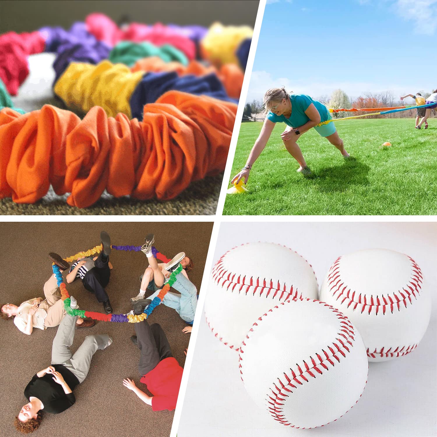 Stretchy Band® | Team Building | Juego de bandas elásticas | Tirar | Cooperación | Coordinación | Tirar de la cuerda | Al aire libre | Compartir | Equipos | Competición | Desafío | 100% diversión