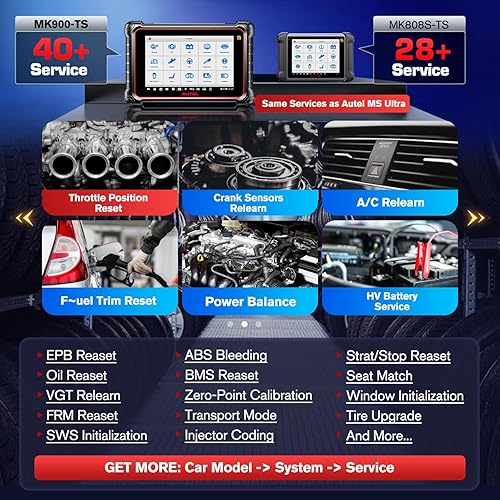 Miniatura 5 de Autel Escáner MaxiCOM MK906 Pro-TS con 60 MV108 2022 multilingüe Ver de MaxiSys MS906 Pro TS codificación ECU TPMS completo herramienta de escaneo
