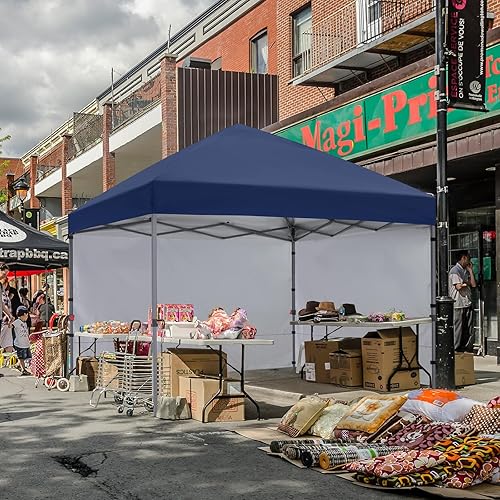 Miniatura 7 de COOSHADE Tienda de campaña desplegable de 10 x 10 pies, para exteriores, festivales, eventos, feria de manualidades, con 2 paredes solares