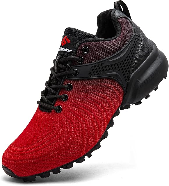 Men's Hiking Shoe Outdoor Trail Running Shoes Lightweight Breathable Trekking Sneakers Athletic Tennis Cross Training Shoes