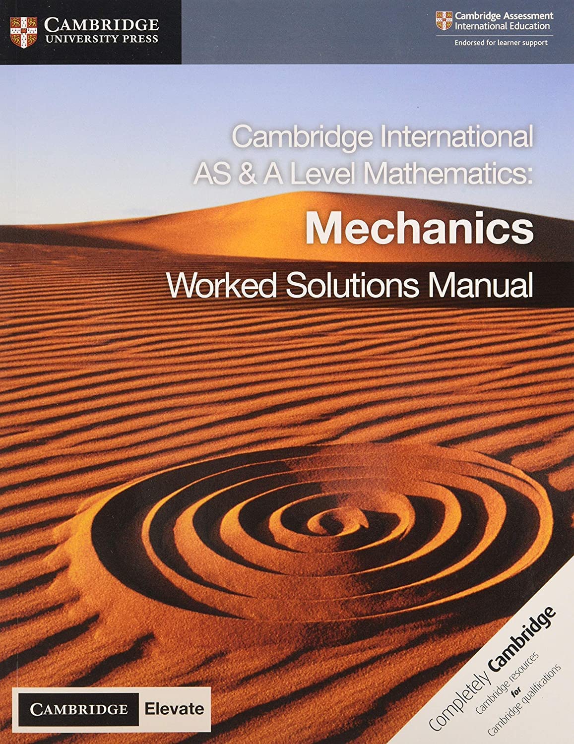 Cambridge International AS & A Level Mathematics Mechanics Worked Solutions Manual with Cambridge Elevate Edition Paperback – Big Book, 21 May 2020