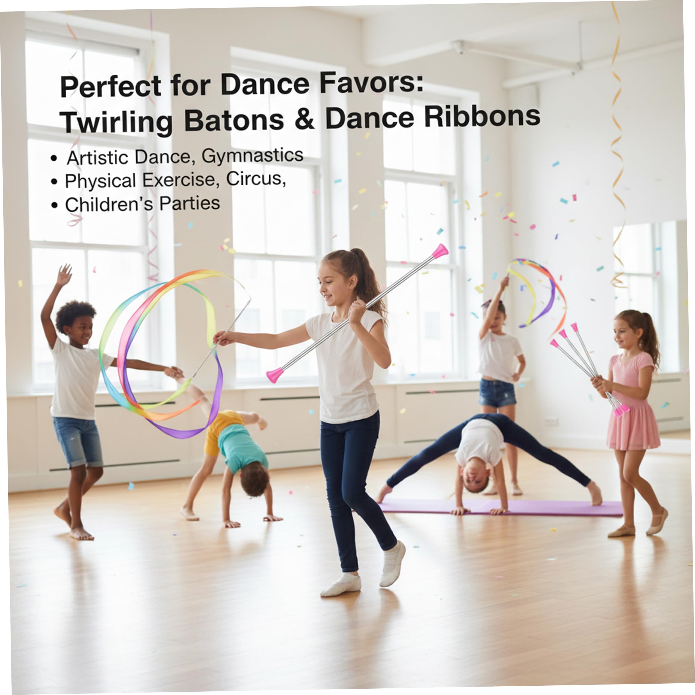 Batons for Twirling Baton Baton Extensible Batons pour virevolter 21 Pouces en métal Extensible pour la Gymnastique et la Danse Verrouillage sécurisé activé par Bouton