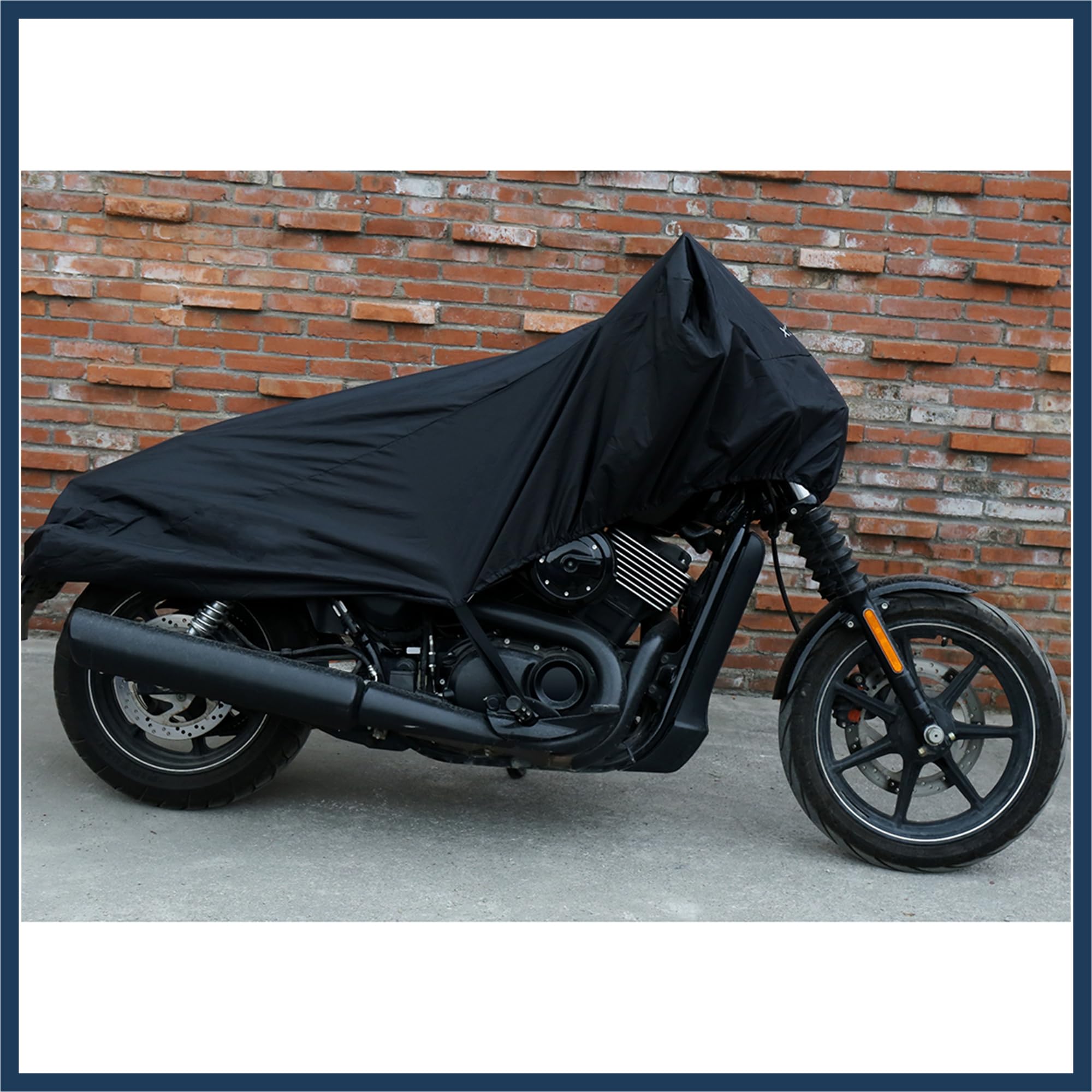 Telo coprimoto, mezza copertura, impermeabile, protegge da polvere, pioggia e raggi UV, design elegante, colore: nero