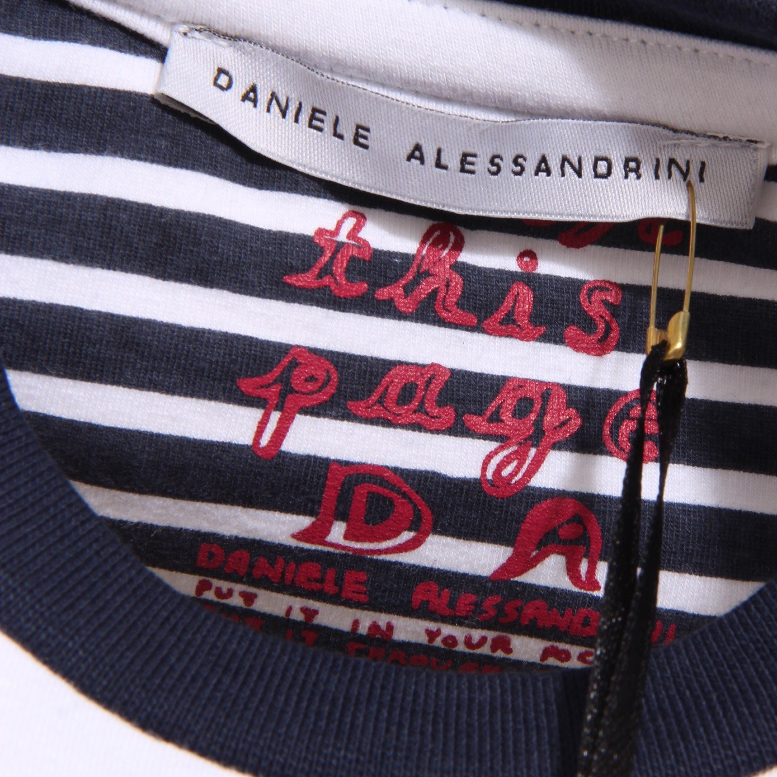 Daniele Alessandrini 6733S Koszulka dla dzieci Biały/Niebieski t-Shirt Kid